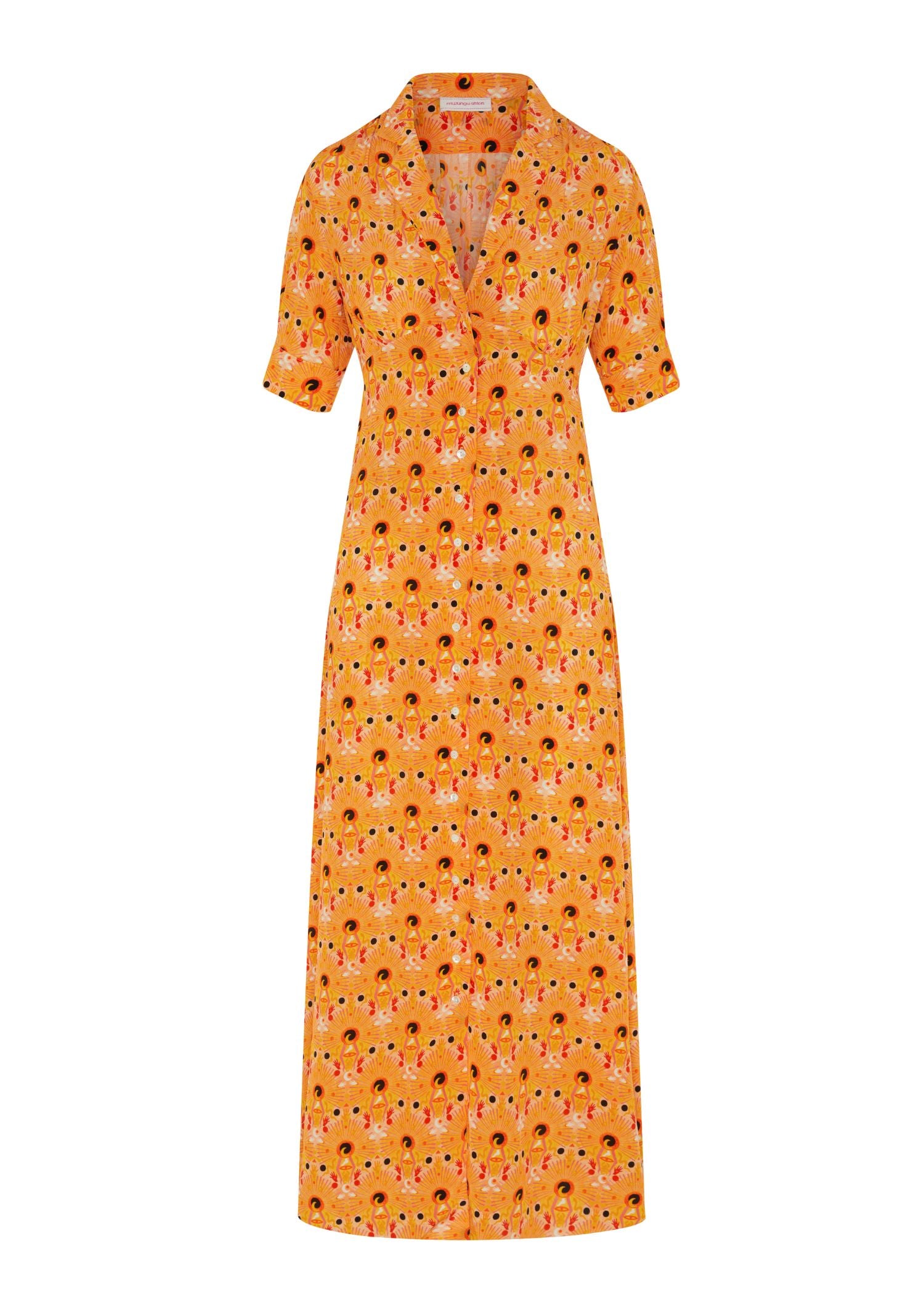 Roxana Dress Sunburst Orange