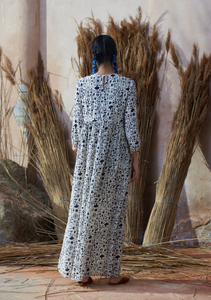 Touba Dress Hieroglyph Black