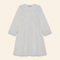 Kids Embroidered Dress White