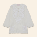Kids Embroidered Kurta White