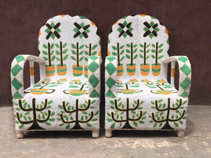 Beaded Yoruba Chair VI