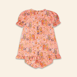 Kids Bella Dress Bihar Blessings Peach