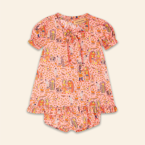 Kids Bella Dress Bihar Blessings Peach