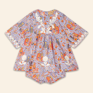 Kids Mia Dress Bihar Blessings Periwinkle