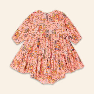 Kids Fran Dress Bihar Blessing Peach