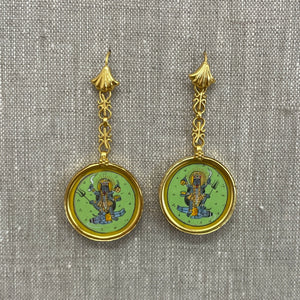 Gold-Plated Charm Earrings Small IV