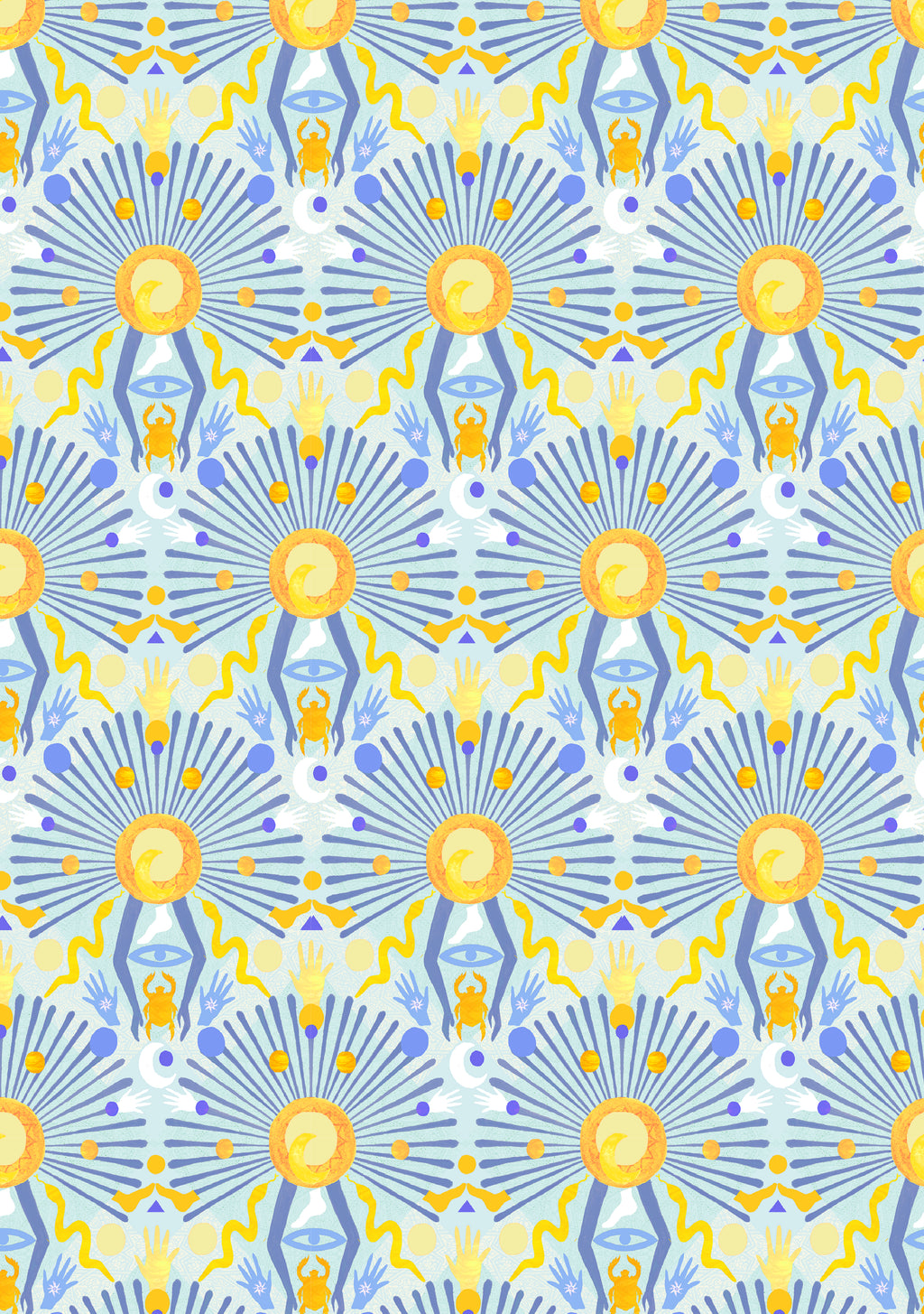Margherita Dress Sunburst Blue