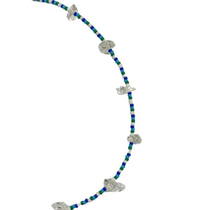 Rock Crystal Marine Beaded Necklace