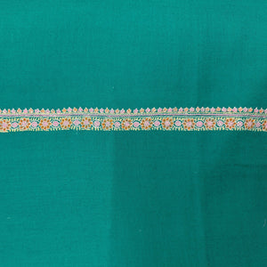 Embroidered Shawl Emerald