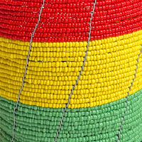 Harare Beaded Bag Multicolour Stripes IV