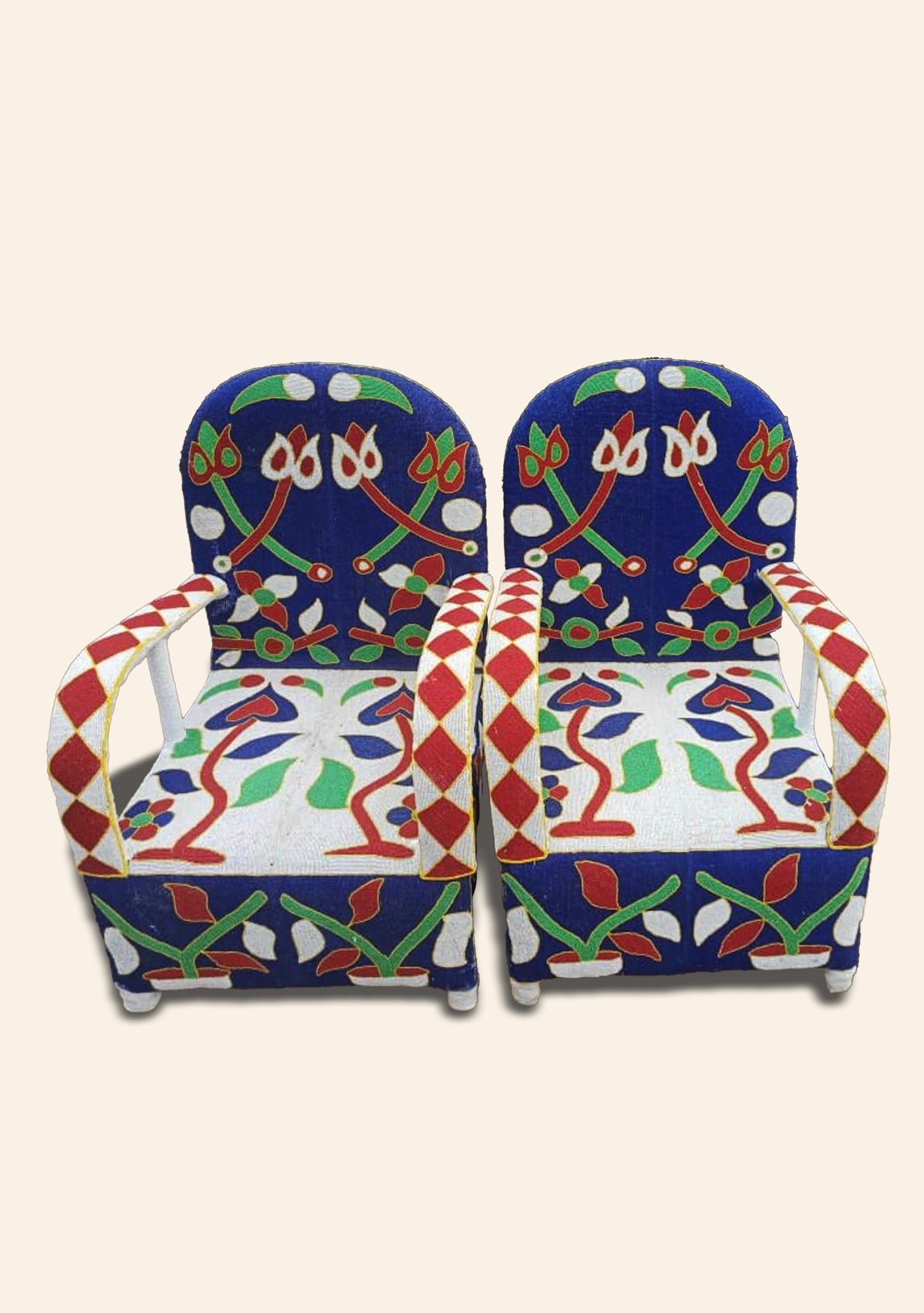 Beaded Yoruba Chair III