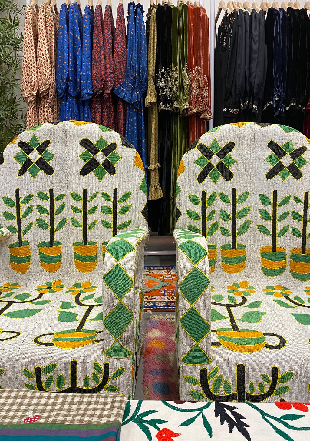 Beaded Yoruba Chair VI