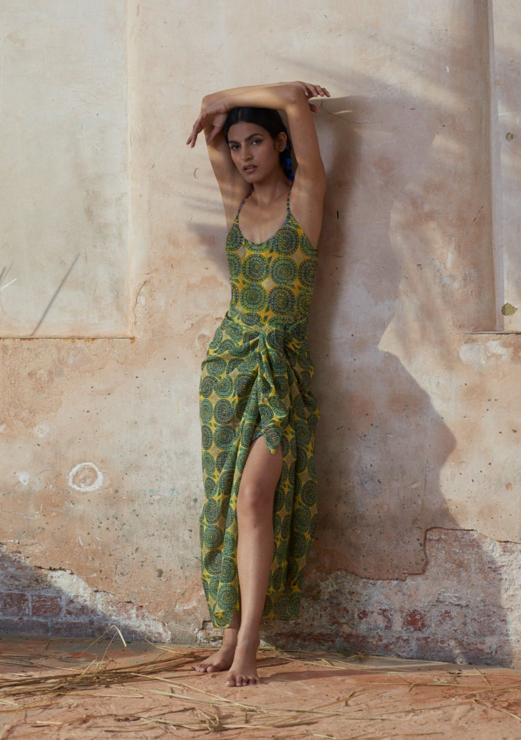 Salma Swimsuit Snake Green