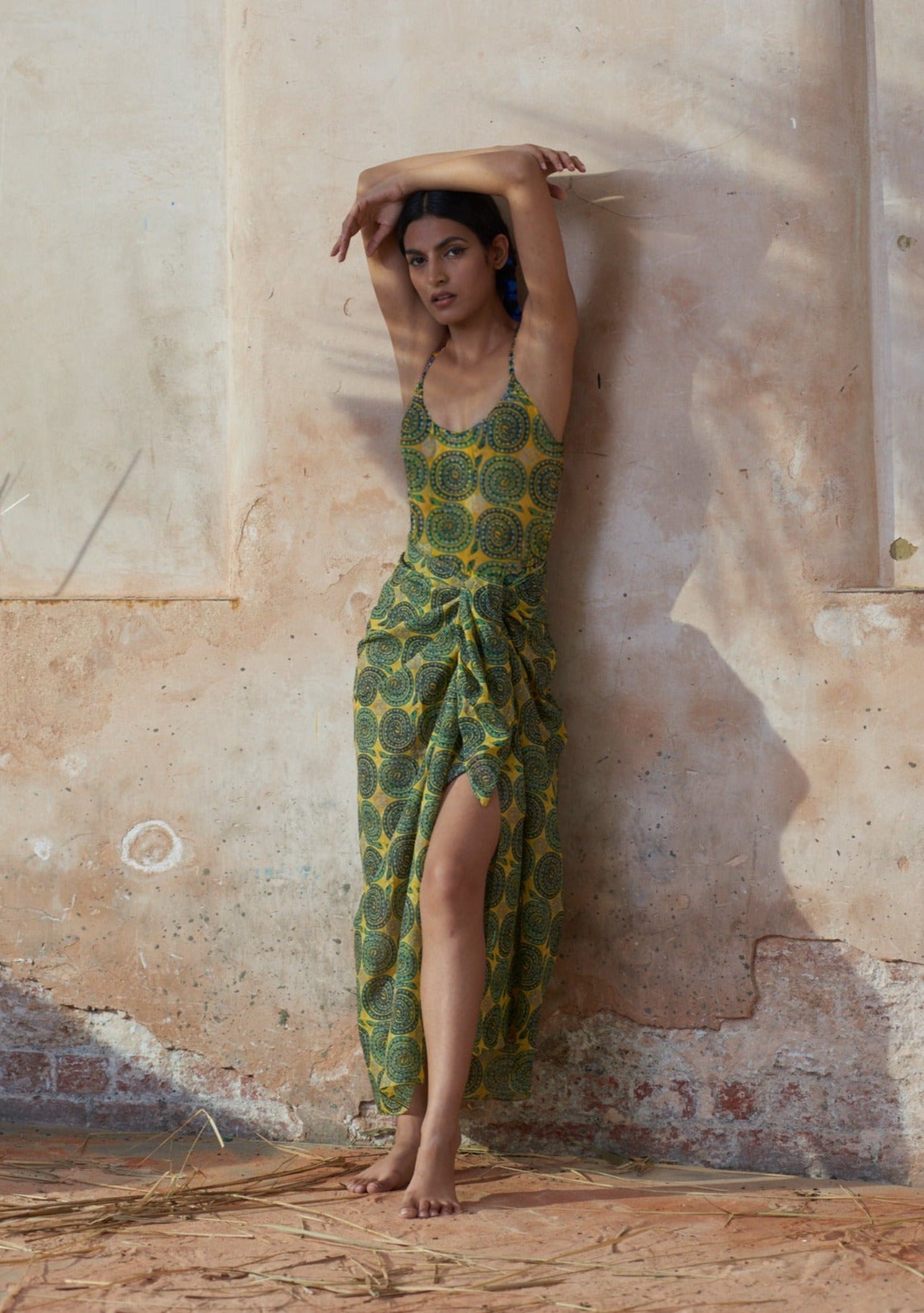Salma Swimsuit Snake Green