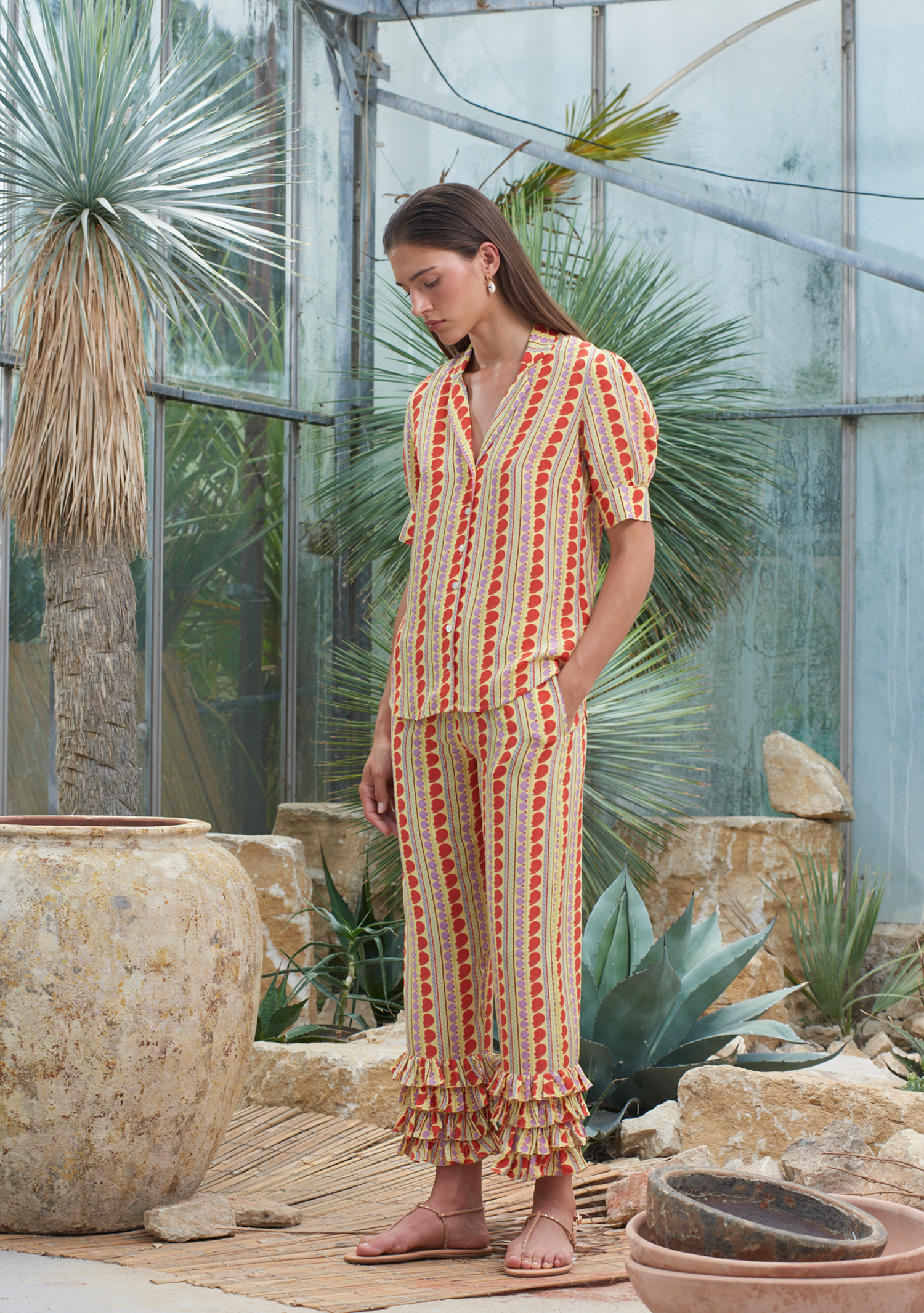 Talitha Pants Ammonite Bloom