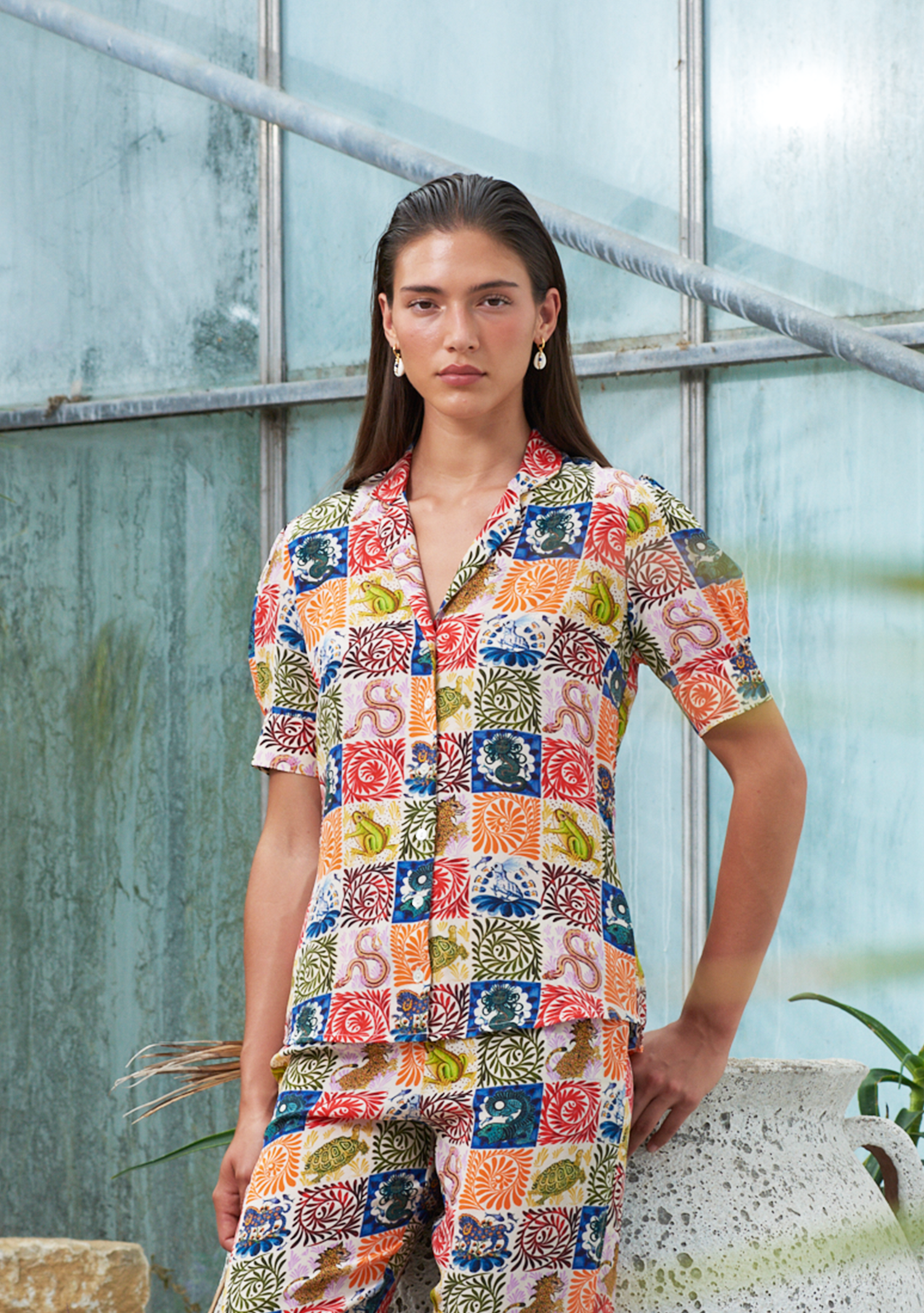 Eugenie Blouse Wild Tapestry