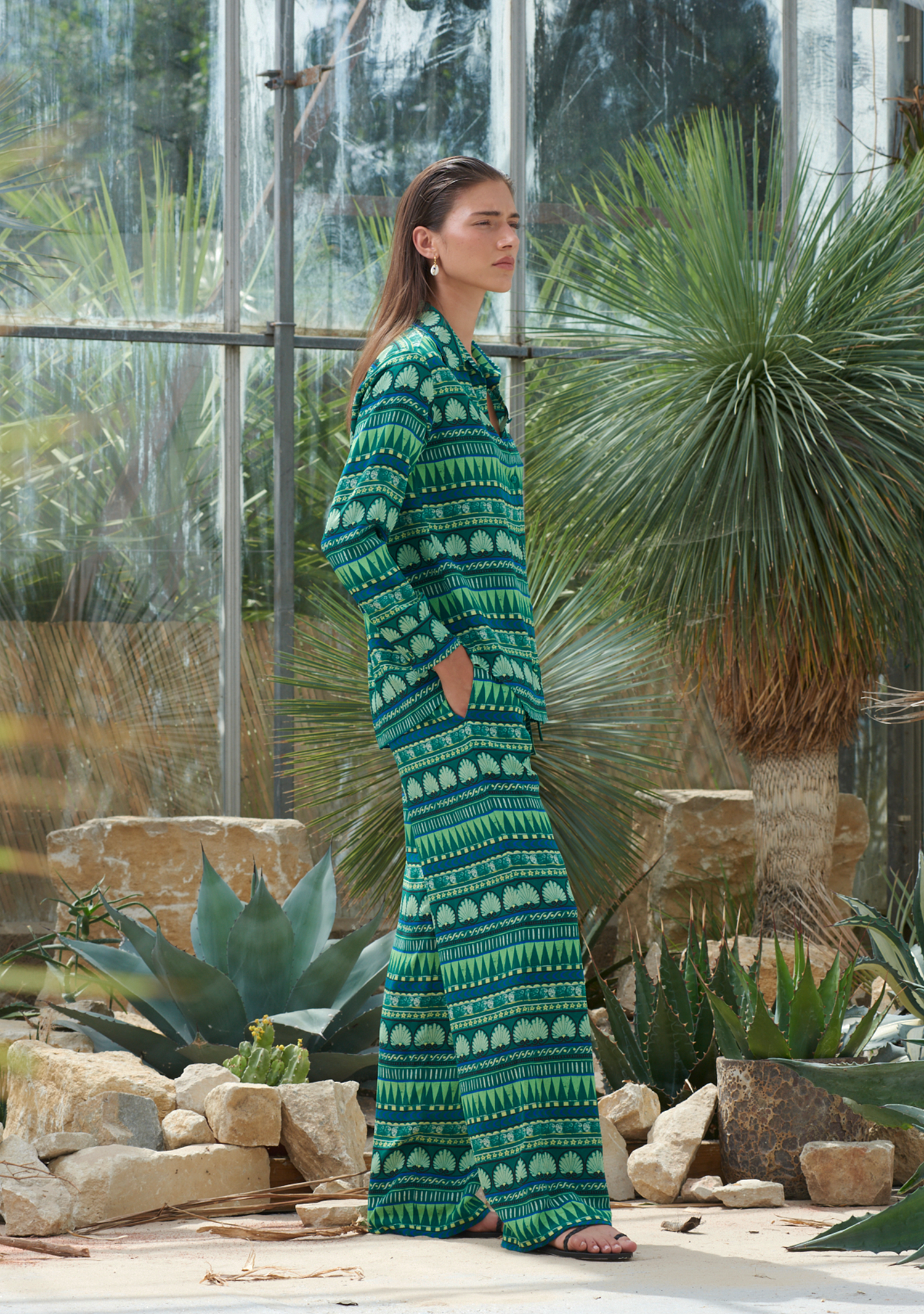 Rose Pants Amphora Emerald