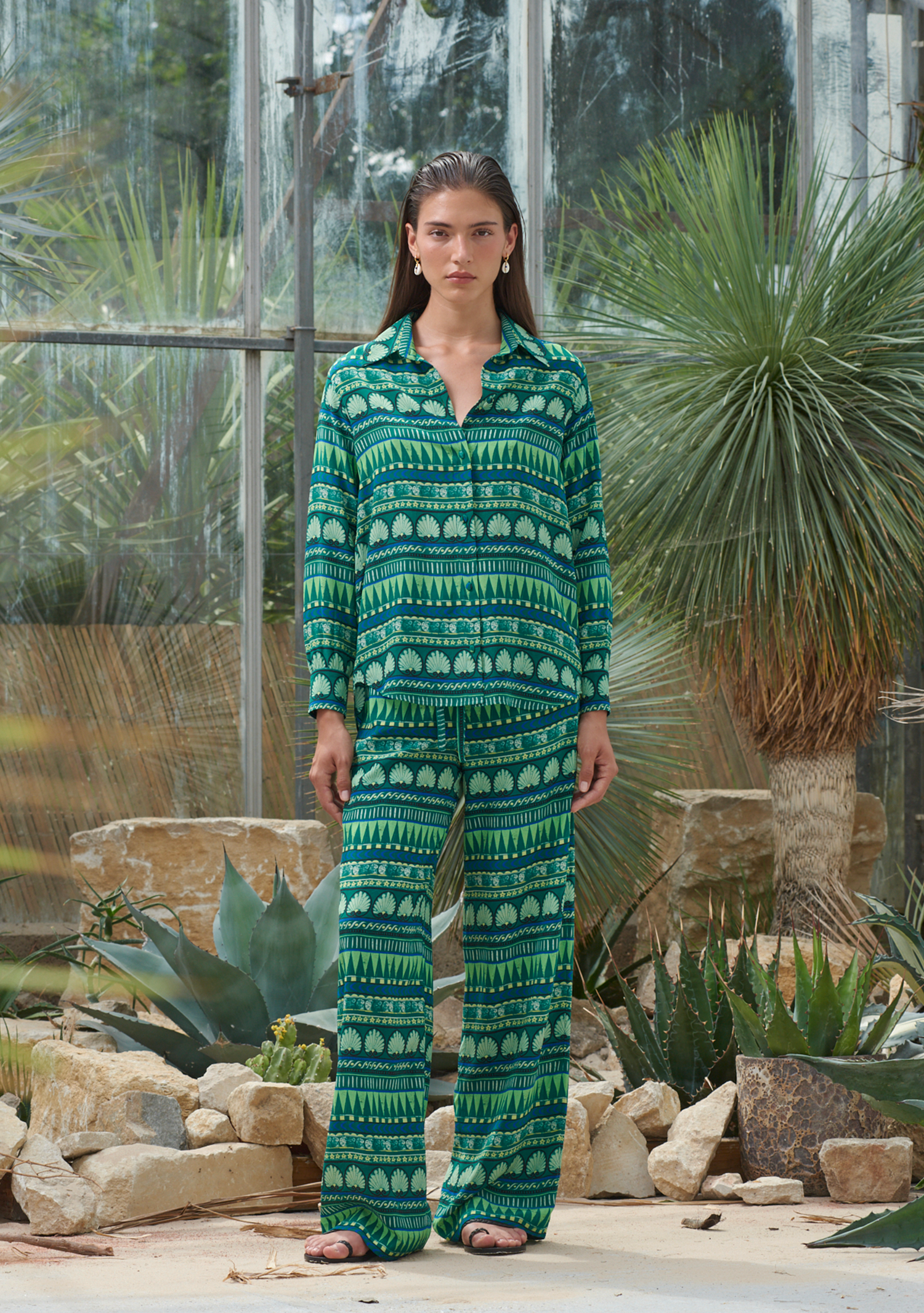 Rose Pants Amphora Emerald