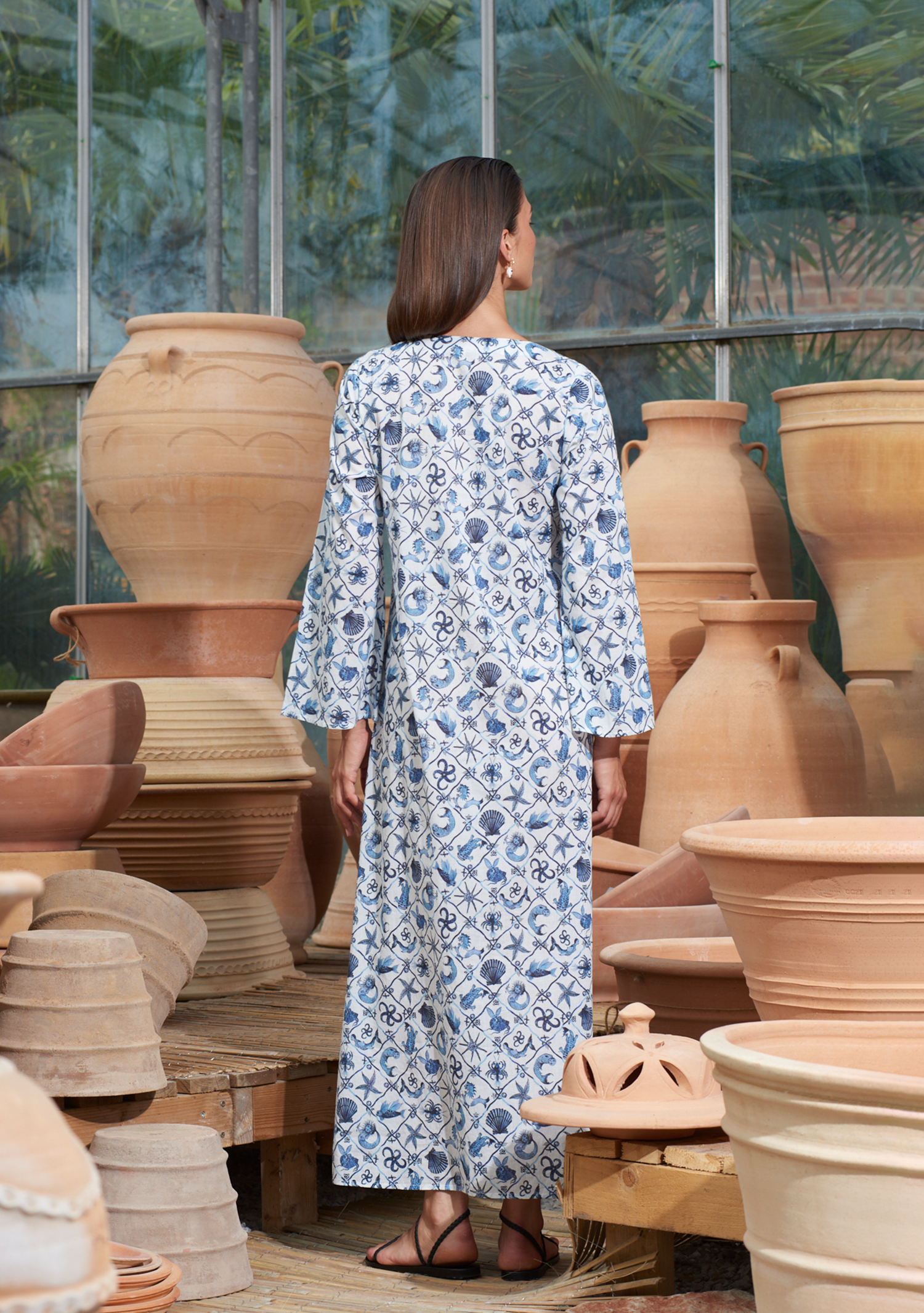 India Kaftan Under the Sea