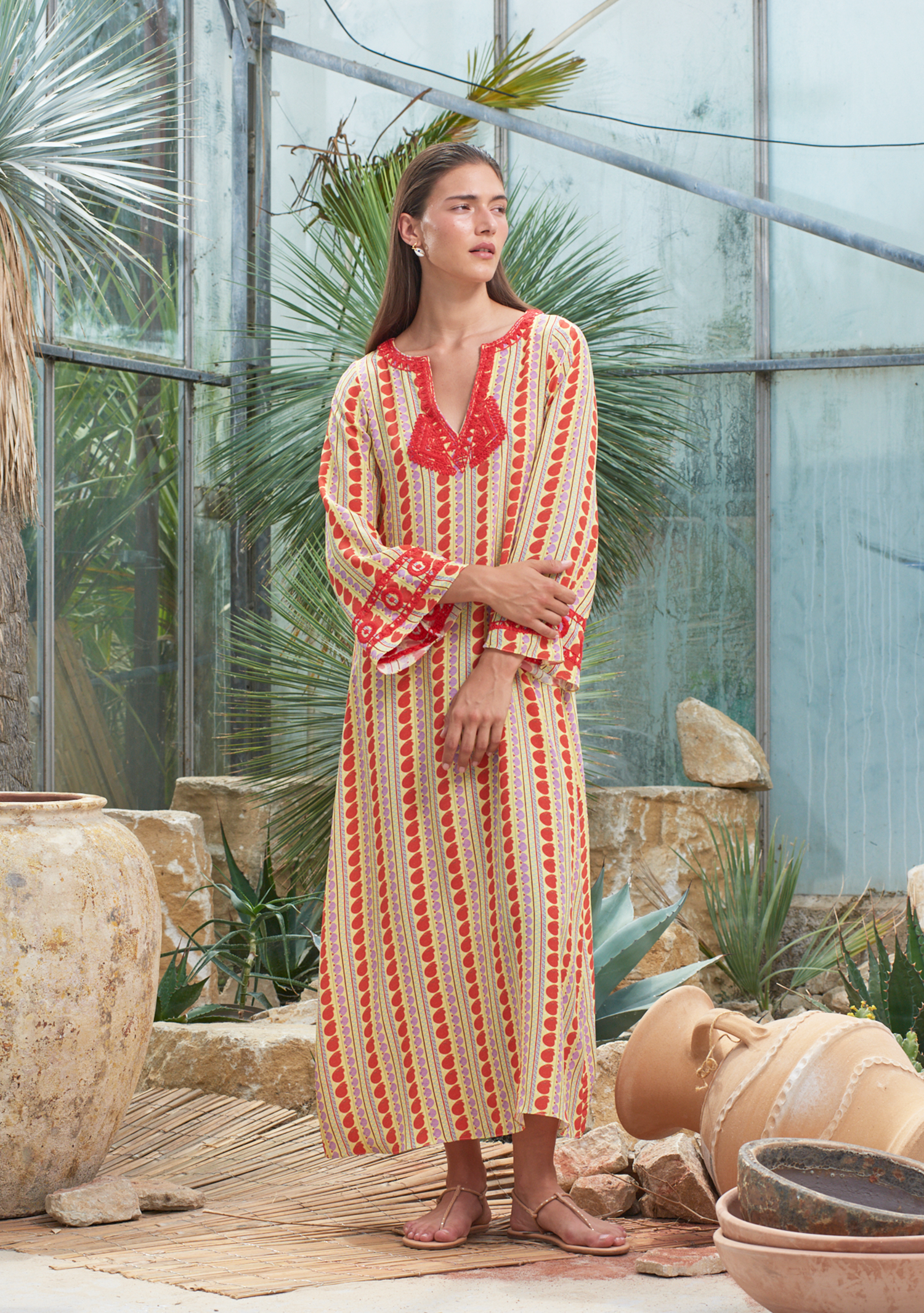 India Kaftan Ammonite Bloom