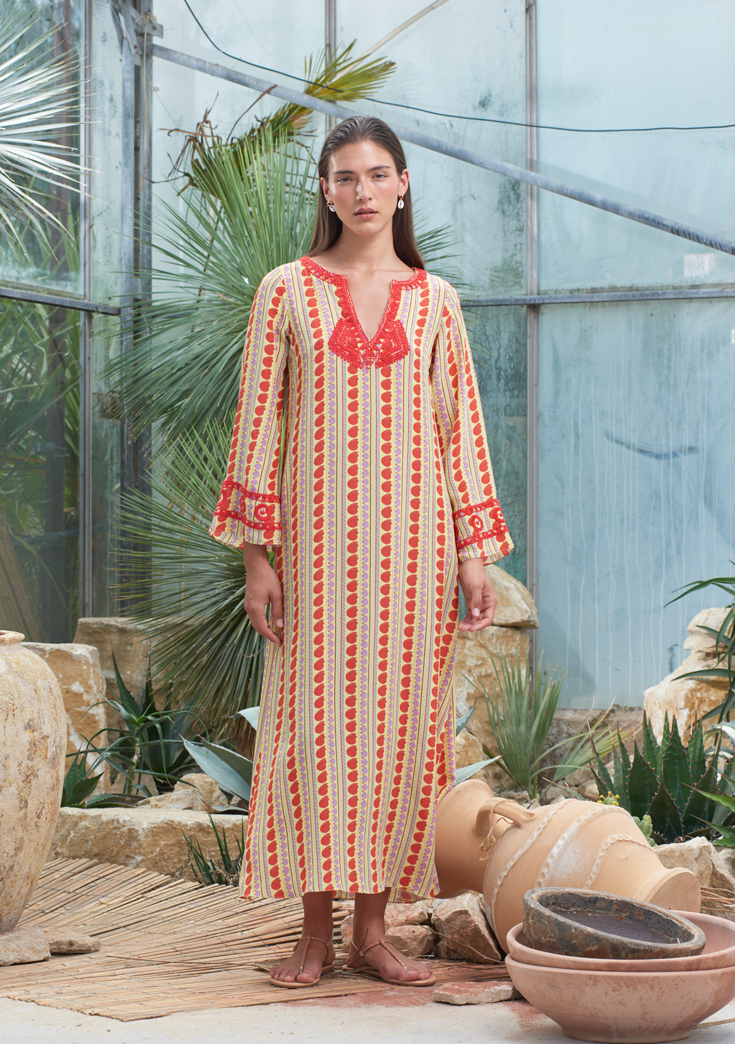 India Kaftan Ammonite Bloom