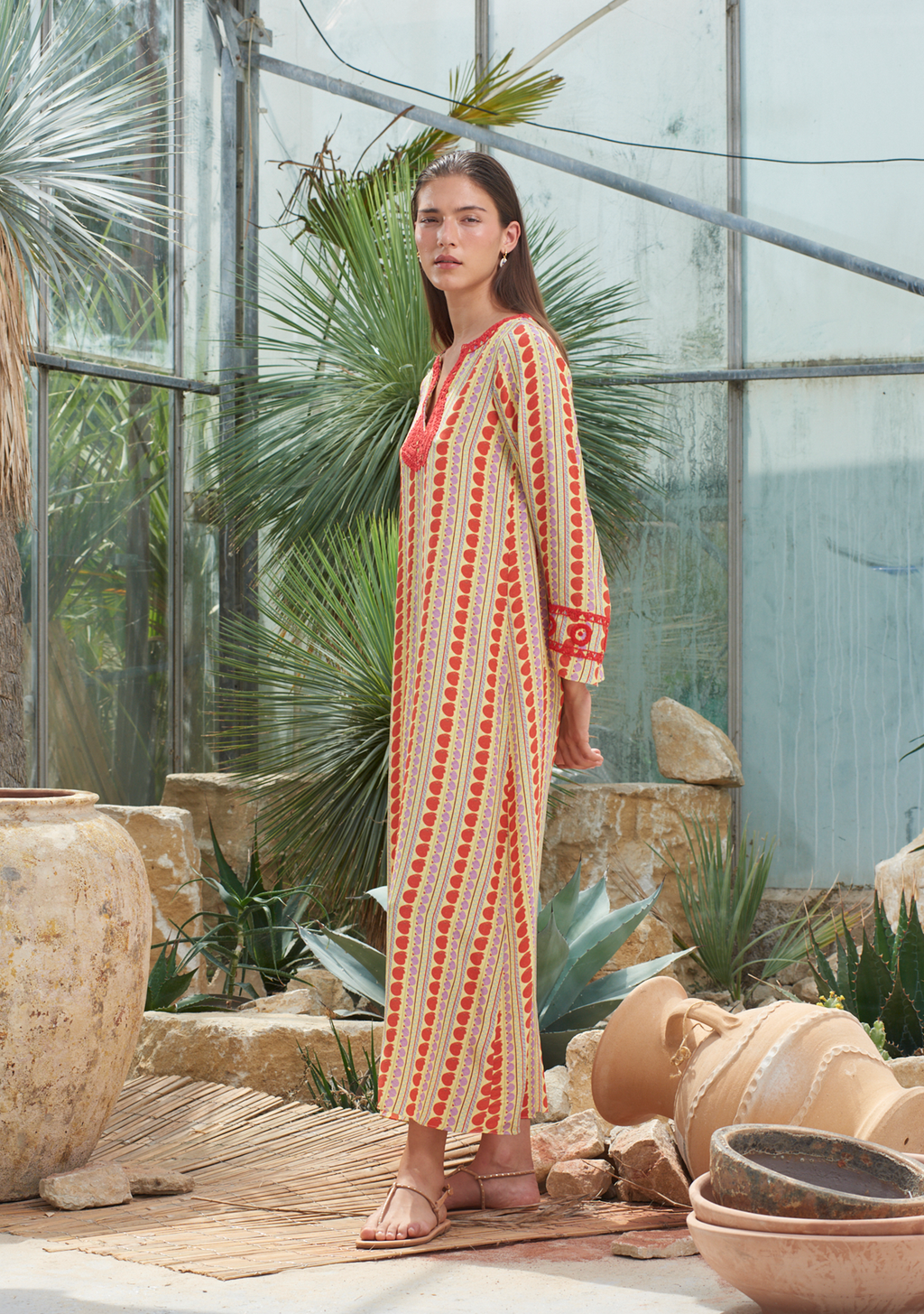 India Kaftan Ammonite Bloom