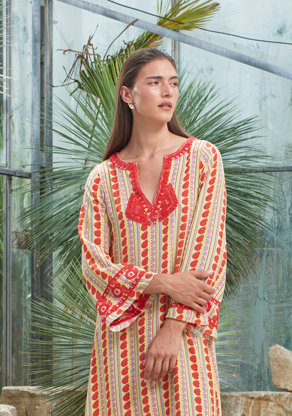 India Kaftan Ammonite Bloom