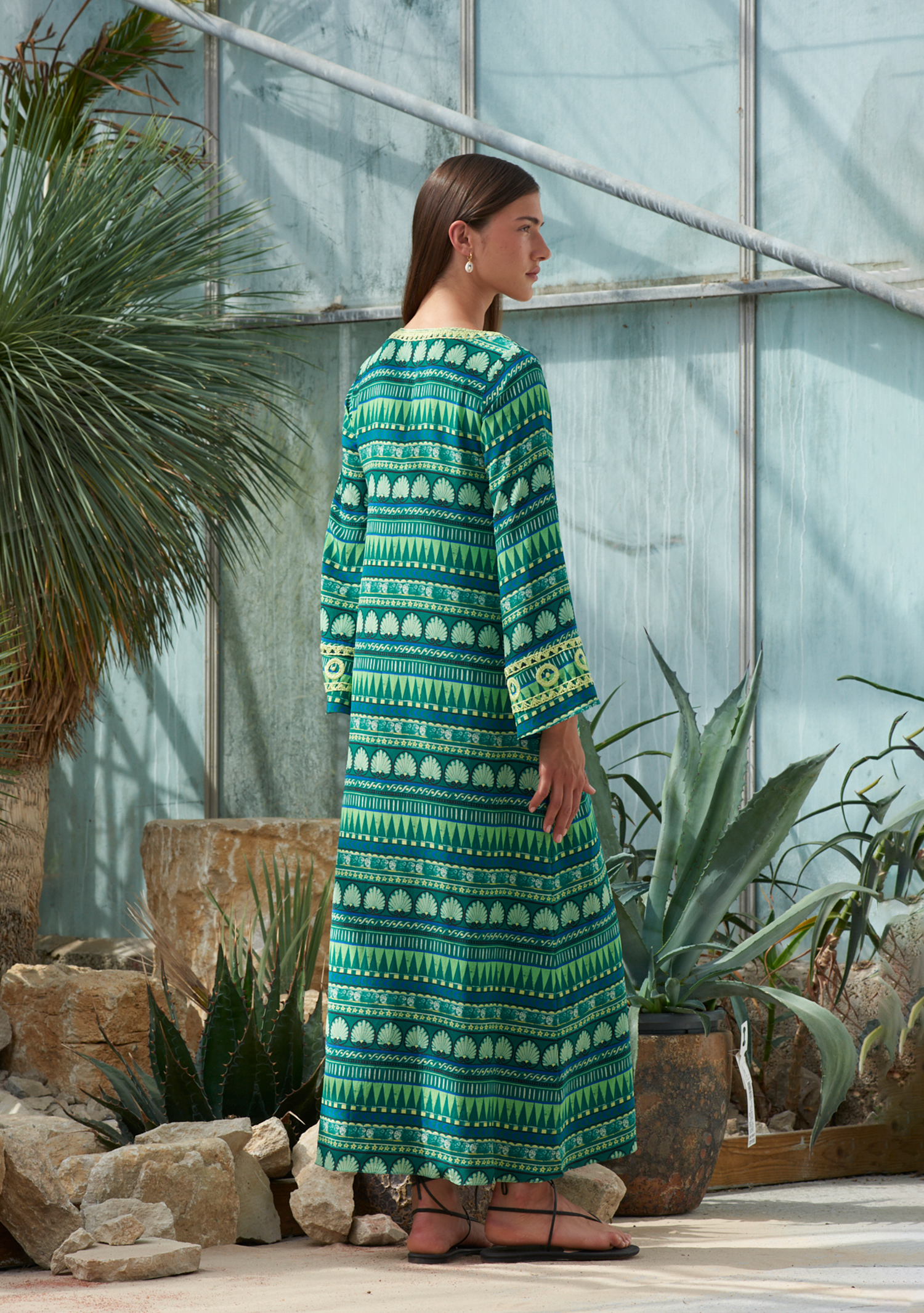 India Kaftan Amphora Emerald