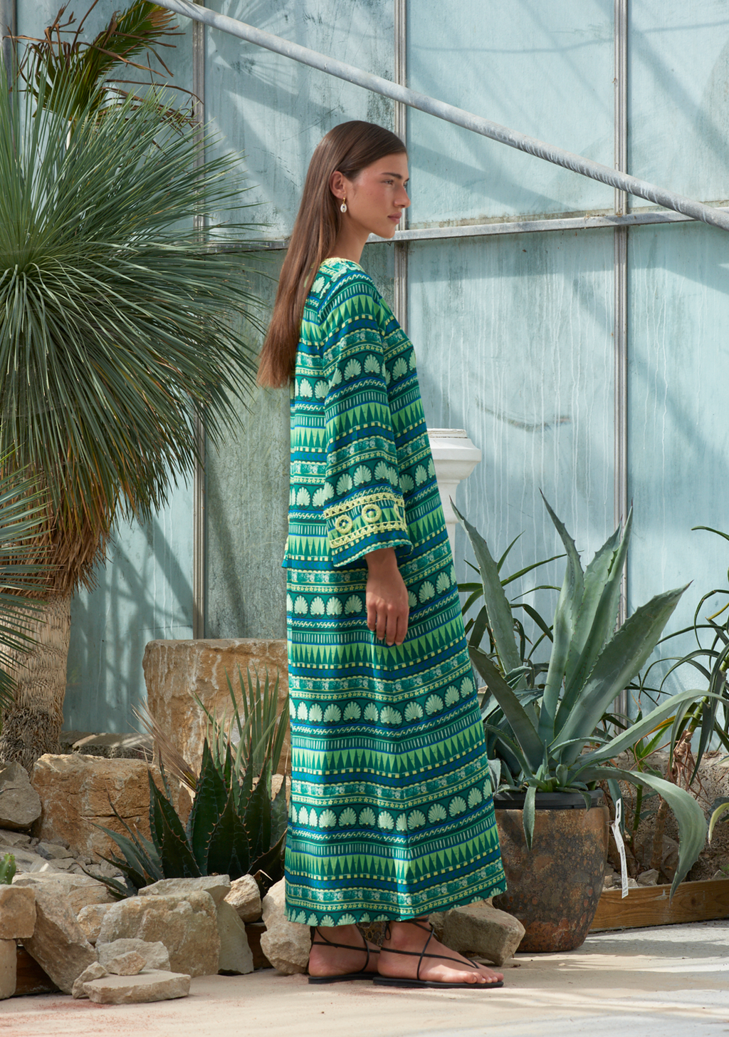 India Kaftan Amphora Emerald