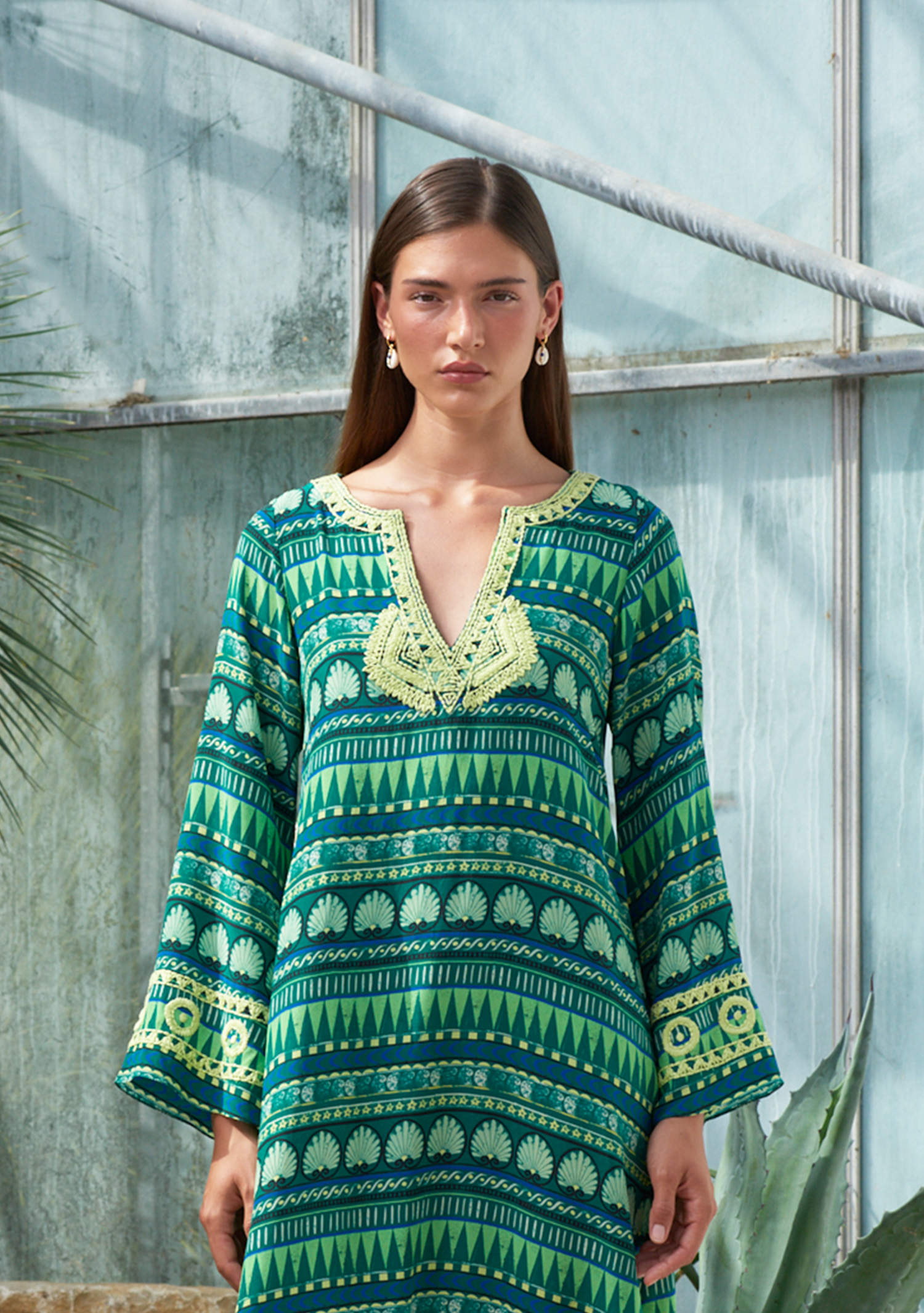 India Kaftan Amphora Emerald