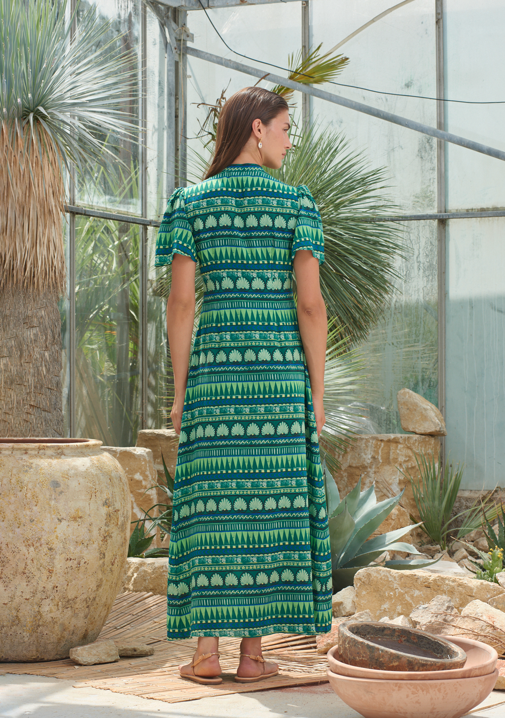 Lila Dress Amphora Emerald