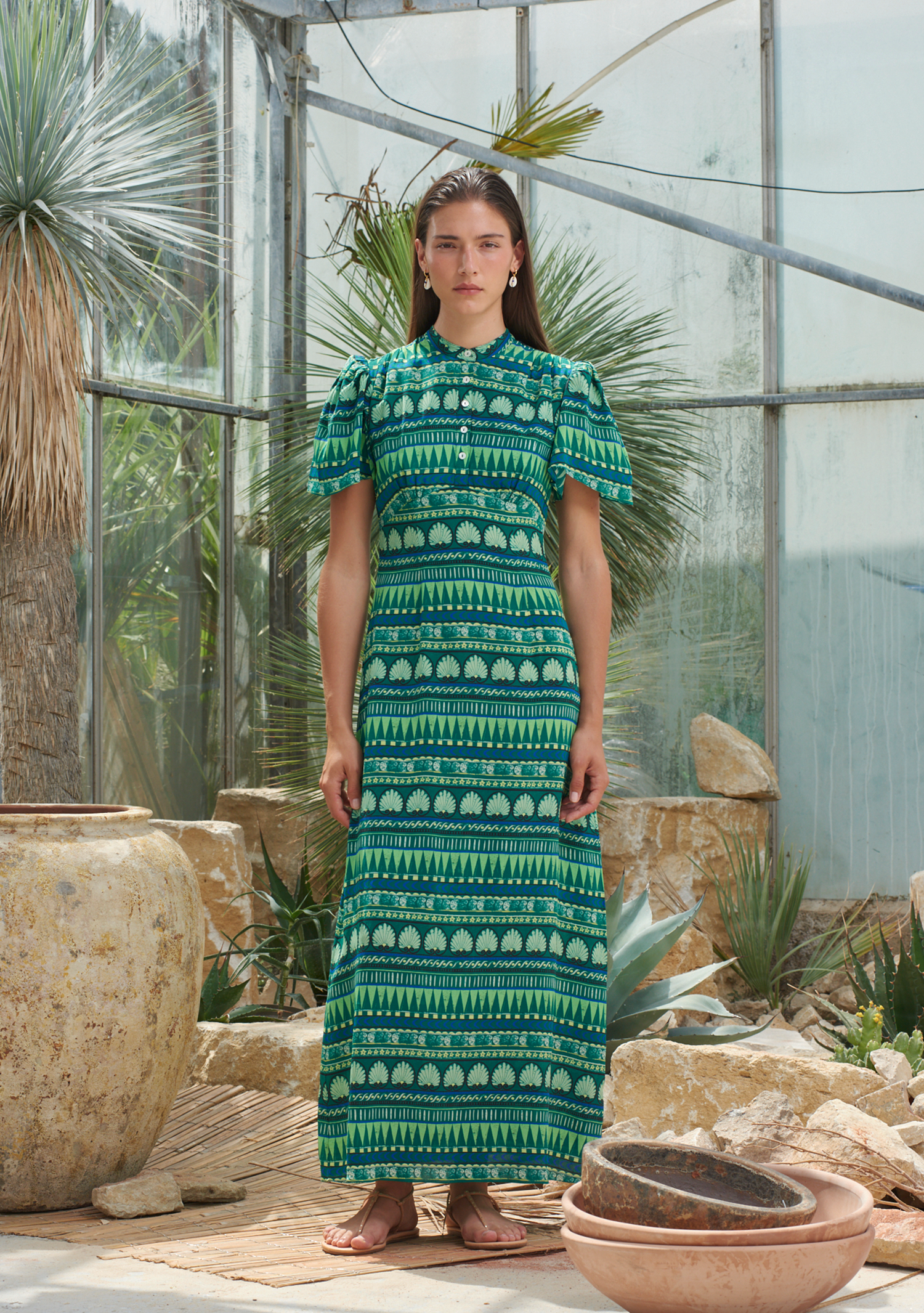 Lila Dress Amphora Emerald