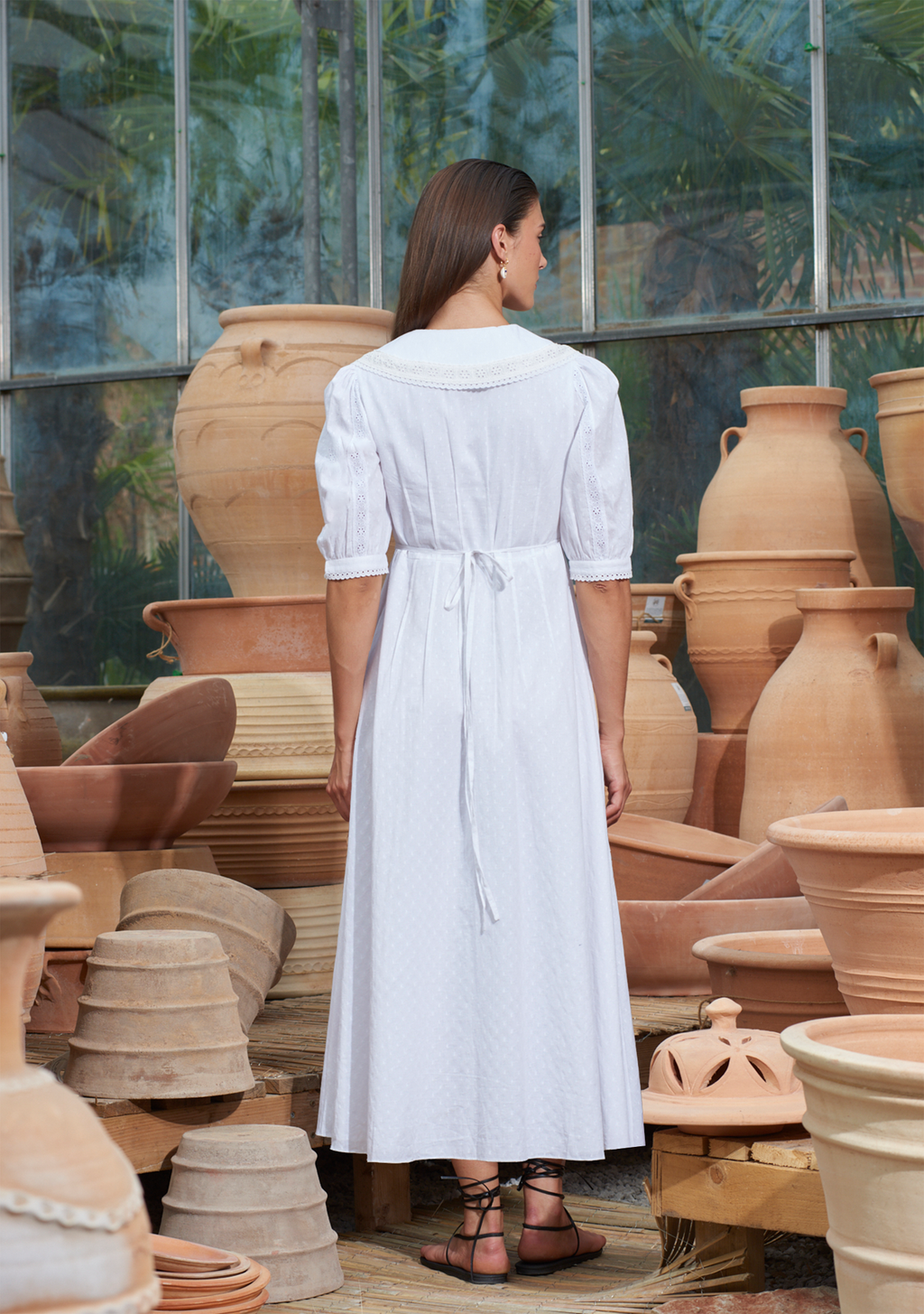 Thea Dress White