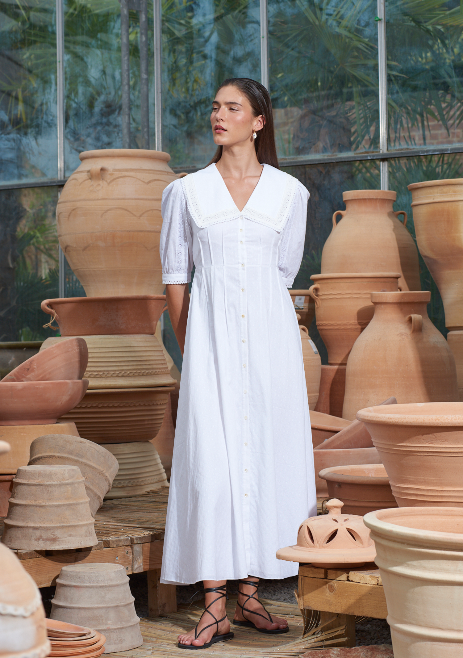 Thea Dress White