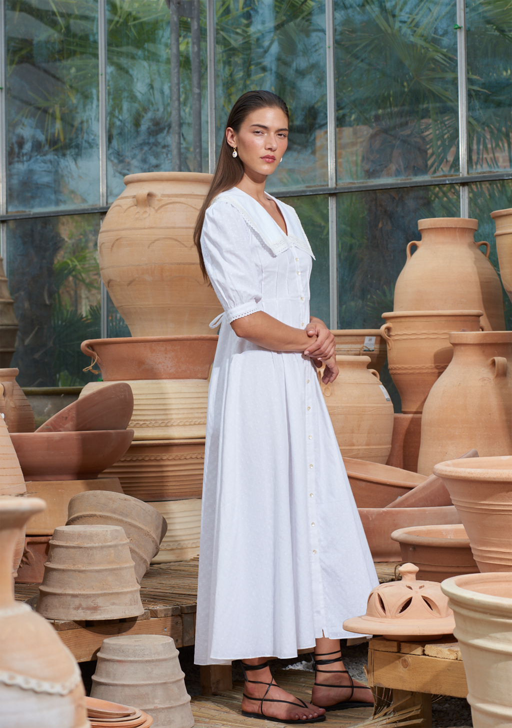 Thea Dress White