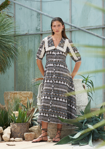 Thea Dress Amphora Cocoa – Muzungu Sisters UK