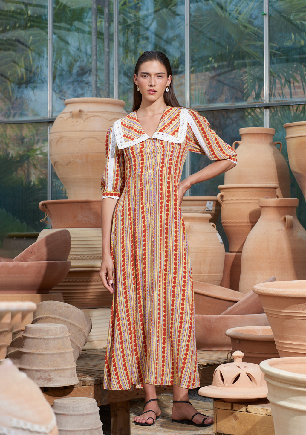 Thea Dress Ammonite Bloom