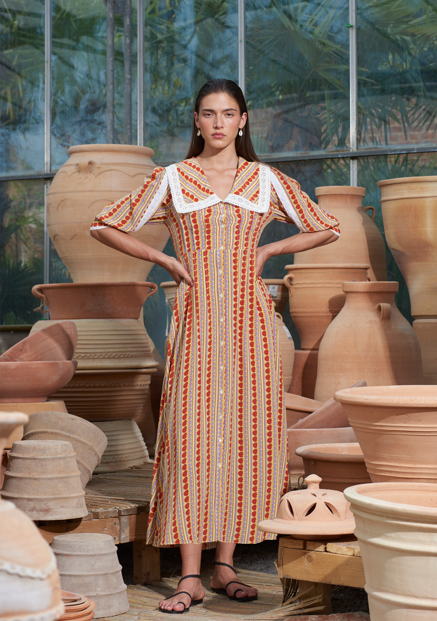 Thea Dress Ammonite Bloom