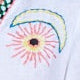 Vera Kaftan White with Moon Embroidery