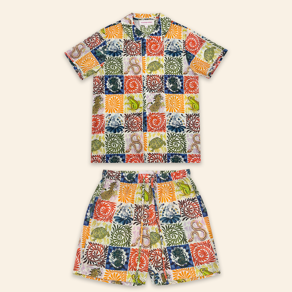 Kids Aryo Shirt and Otto Shorts Wild Tapestry