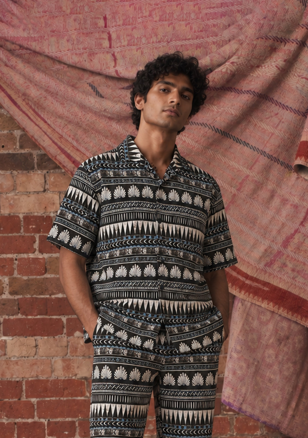 Mens Zand Shirt Amphora Cocoa