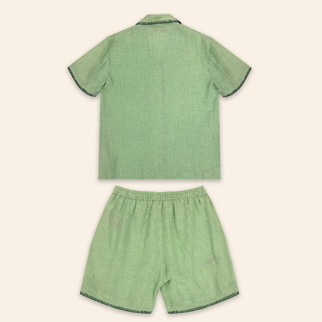 Kids Zand Shirt and Dara Shorts Jade