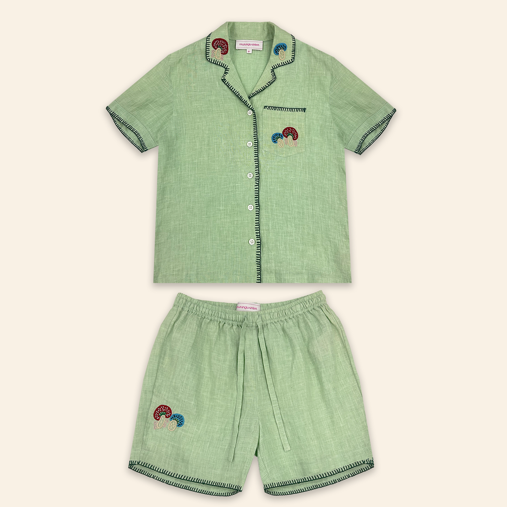 Kids Zand Shirt and Dara Shorts Jade
