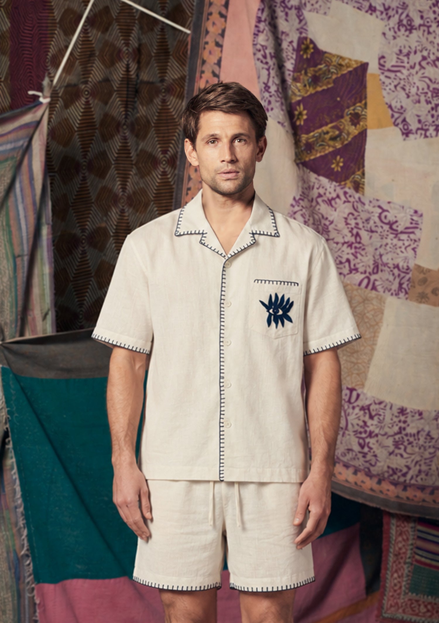 Mens Zand Shirt Cream