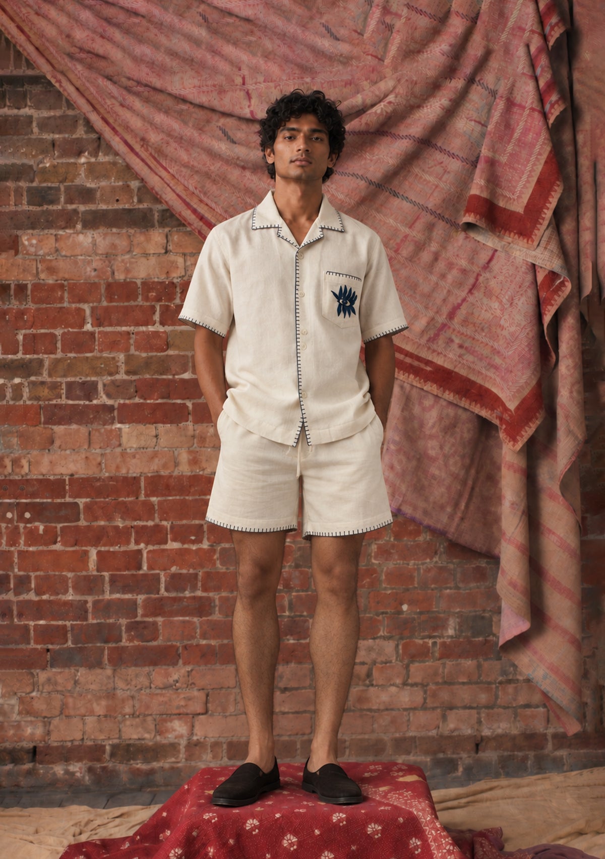 Mens Dara Shorts Cream