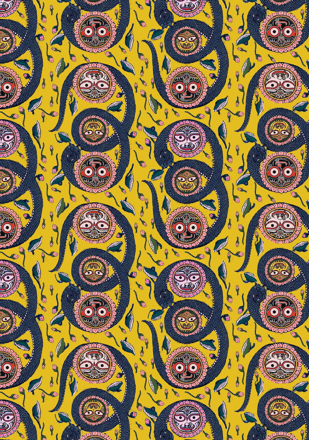 Anna Dress Serpent Yellow
