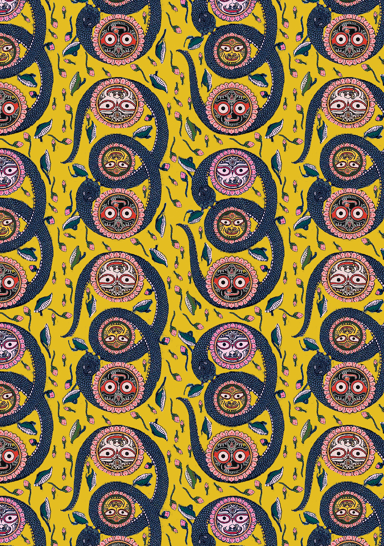 Anna Dress Serpent Yellow