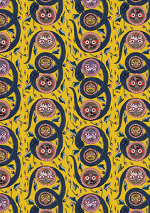Iman Dress Serpent Yellow Muzungu Sisters UK Iman Dress Serpent Yellow Muzungu Sisters UK