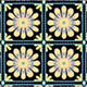Mens Pablo Pants Starflower Tile