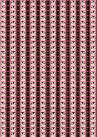 Eugenie Blouse Swan Stripe Fuchsia